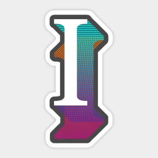 Letter I Sticker